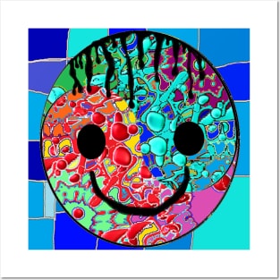 smile yoga gym art sticker Posters and Art